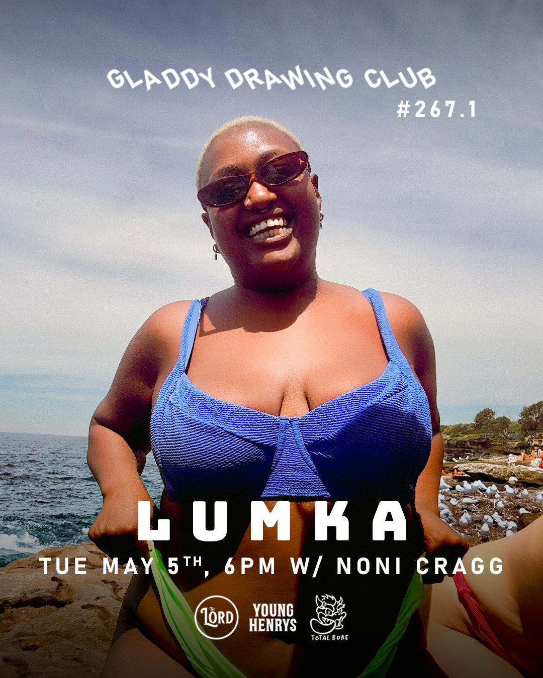 Tue May 5th - 6pm - Gladdy Drawing Club - Lumka w/ Noni