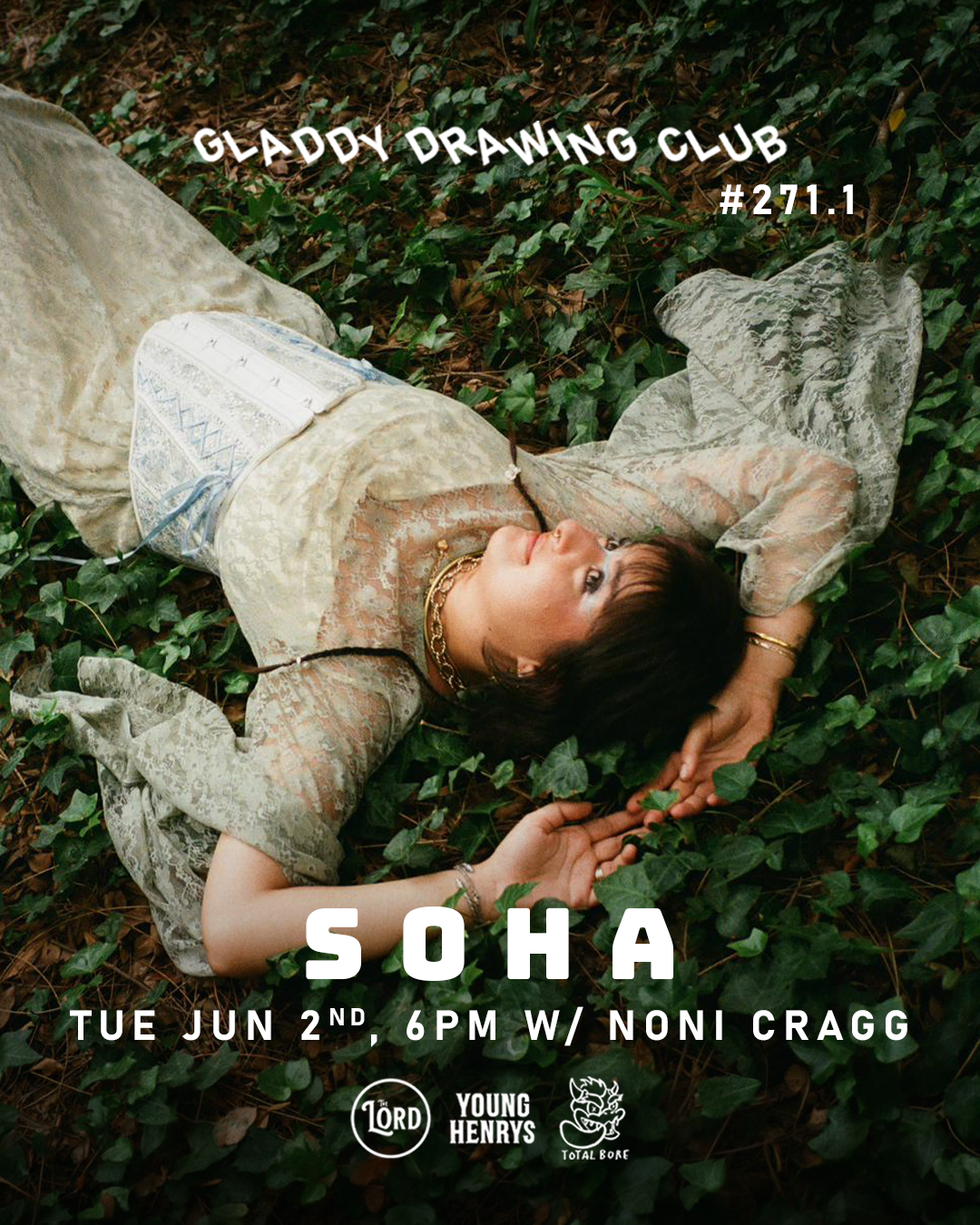 Tue June 2nd - 6pm - Gladdy Drawing Club - Soha w/ Noni