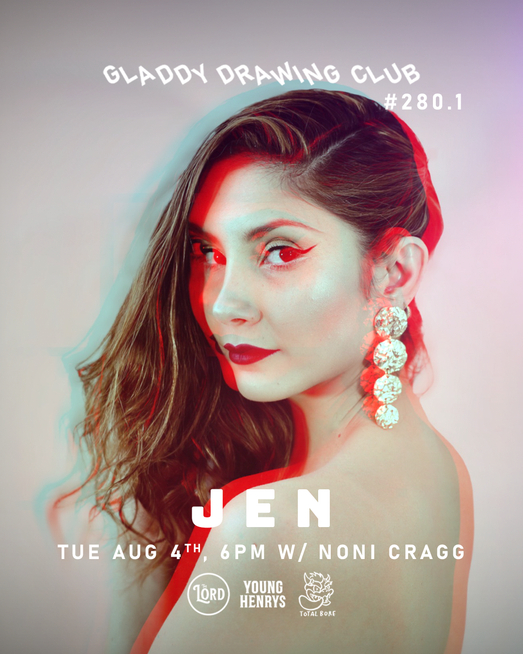 Tue Aug 4th - 6pm - Gladdy Drawing Club - Jen w/ Noni